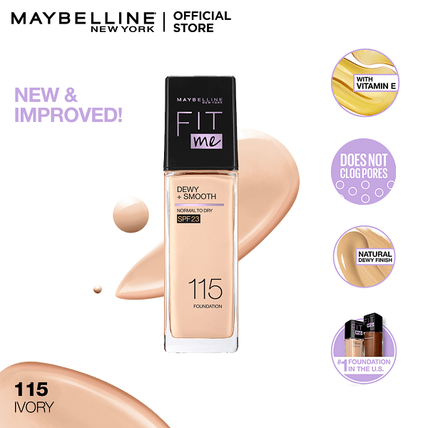 Maybelline Fit Me DEWY + Smooth Foundation -115 - Ivory
